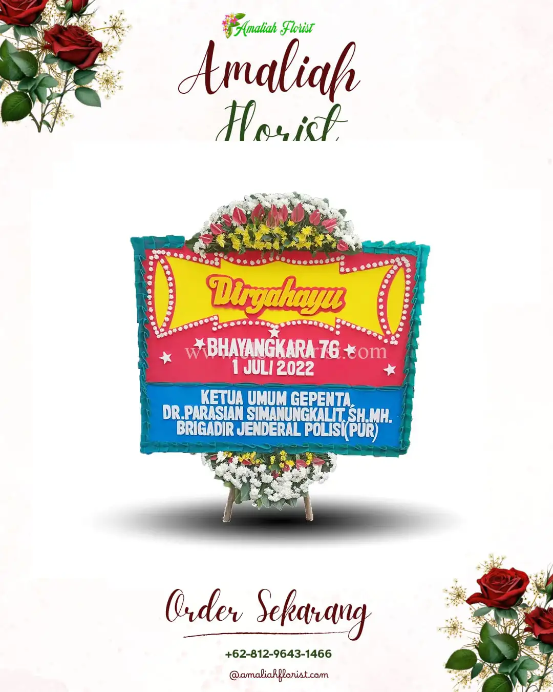 Papan Bunga HUT Ulang Tahun Ngabab